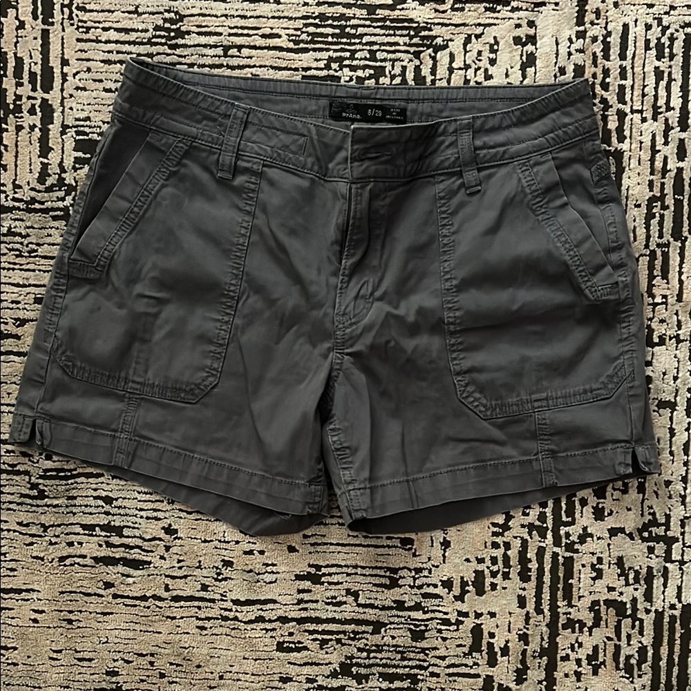 Prana Gray Cargo Shorts Durable and Versatile